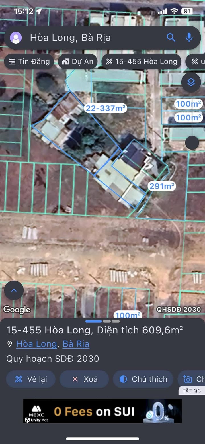 Đất nền Hòa Long Bà Rịa 600m² - Mặt tiền nhựa, giá thỏa thuận!