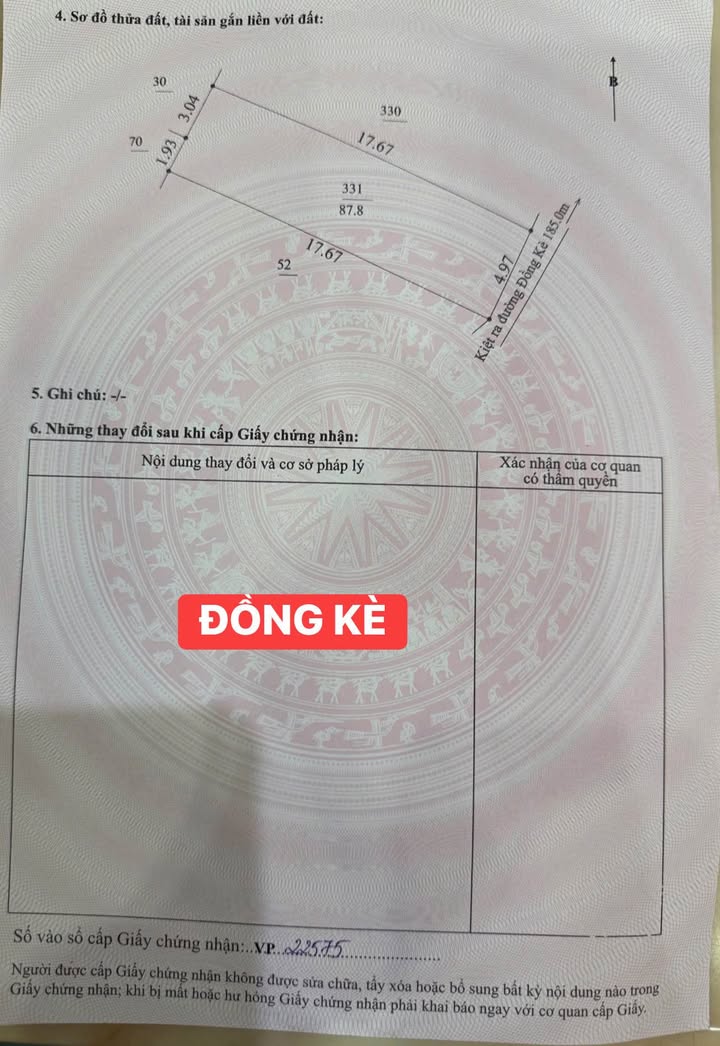 Đất K75 Đồng Kè 88m² giá 2.75 tỷ - Vị trí đắc địa gần chợ Hòa Khánh!