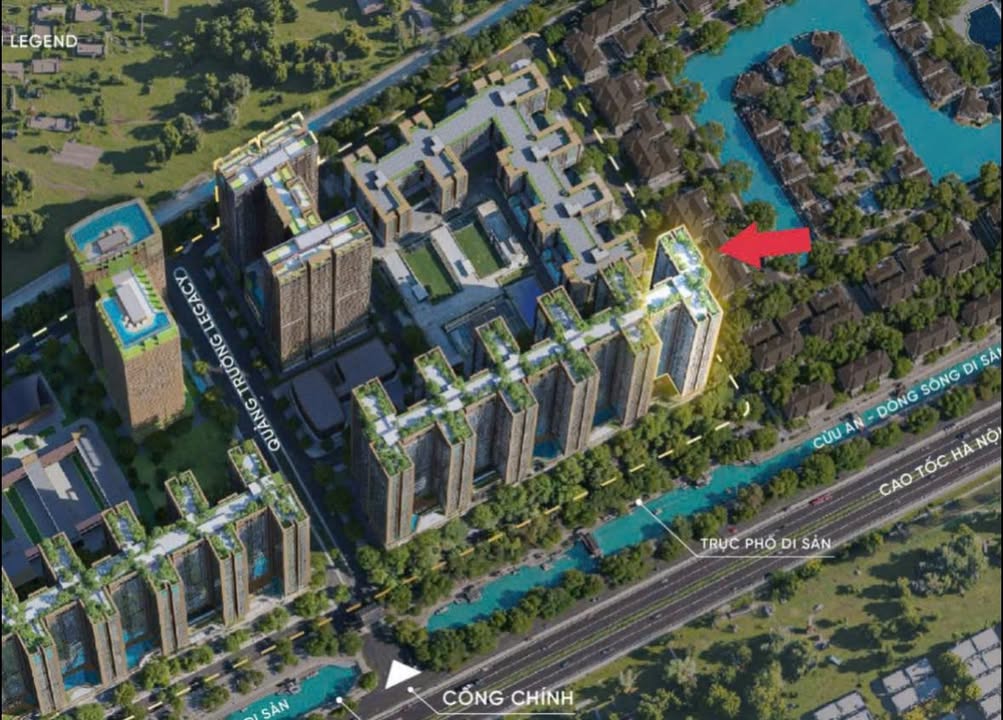Căn hộ Sunshine Legend City Hưng Yên 108m² giá 6.8 tỷ - View thoáng mát