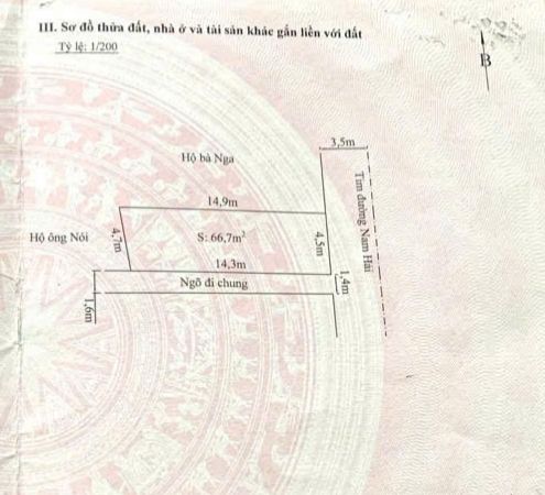 Đất nền quận Hải An, Hải Phòng 66m² giá 3.136 tỷ - Mặt tiền đường Nam Hải, đầu tư sinh lời!