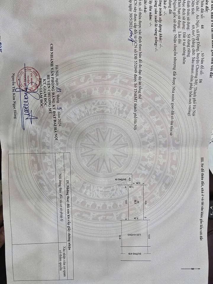 Đất mặt đường 419 xã Quảng Bị 69m² giá 5 tỷ - Kinh doanh đắc địa!