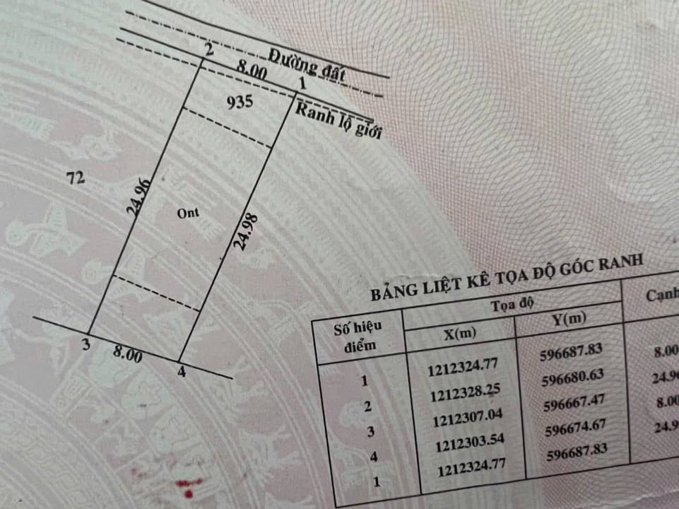 Đất nền Củ Chi 198m² giá 3.5 tỷ - Sổ hồng chính chủ, thương lượng tốt!