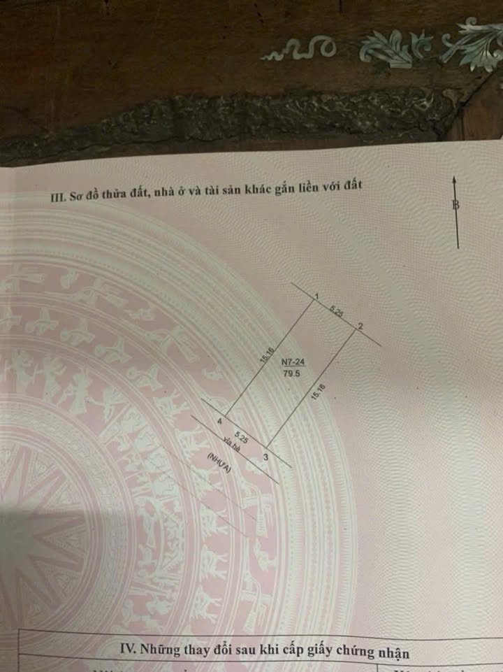 Đất tái định cư Trâu Quỳ Gia Lâm 52.5m² giá 945 triệu - View vườn hoa vĩnh viễn!