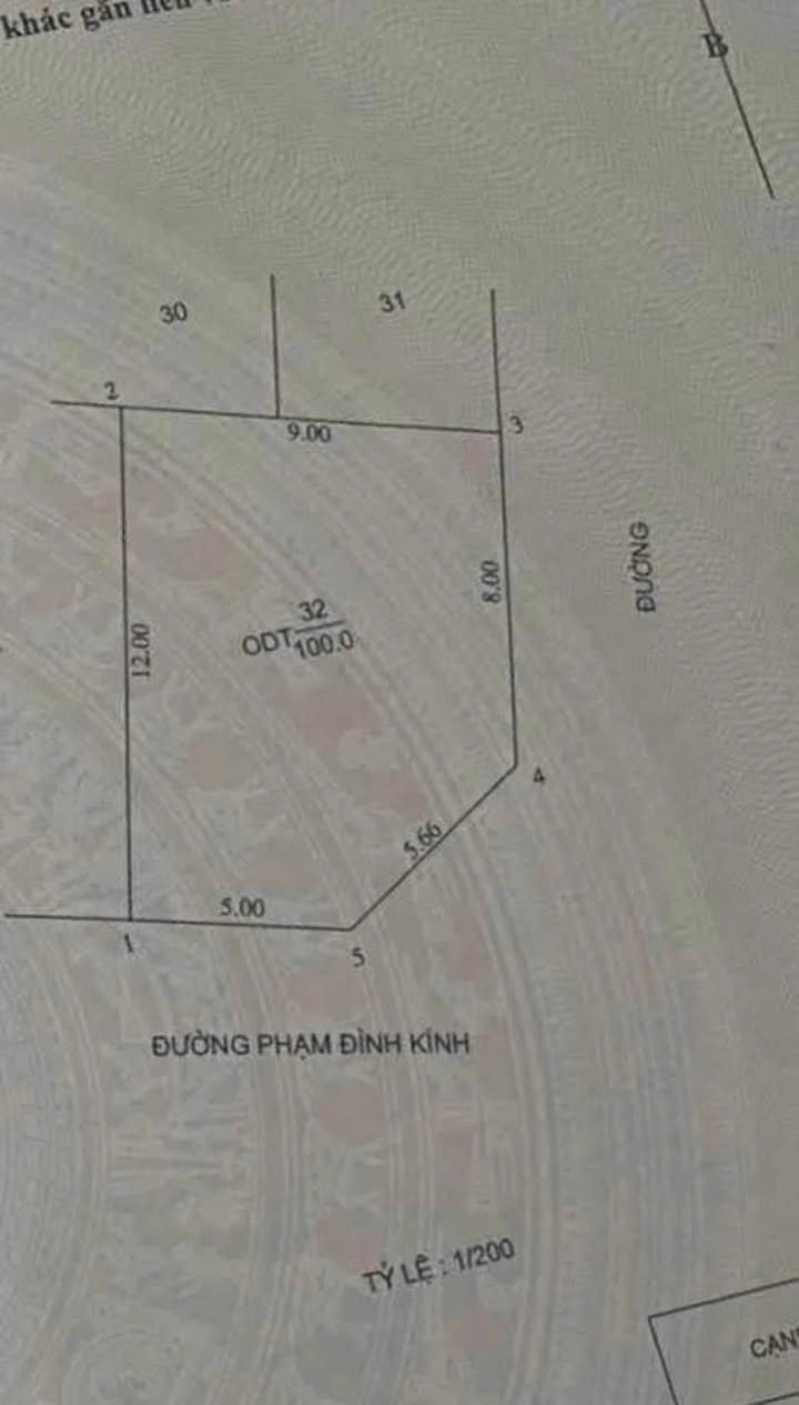 Đất lô góc mặt tiền Phạm Đình Kính 100m² giá 10 tỷ - Cơ hội đầu tư hấp dẫn!