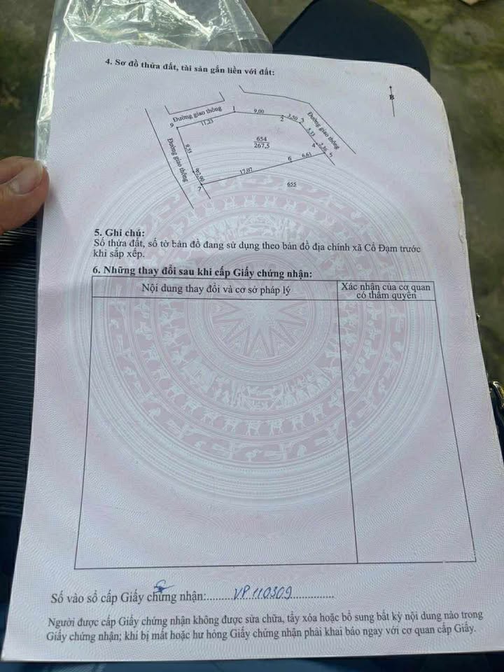 Đất nền thổ cư 267m² tại thôn 9 Cổ Đạm, Nghi Xuân - Giá chỉ 1 tỷ!