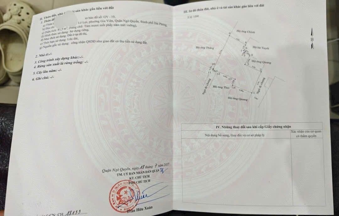 Đất nền Ngô Quyền Hải Phòng 90m² giá 3.65 tỷ - Vị trí đắc địa, cơ hội đầu tư tốt!