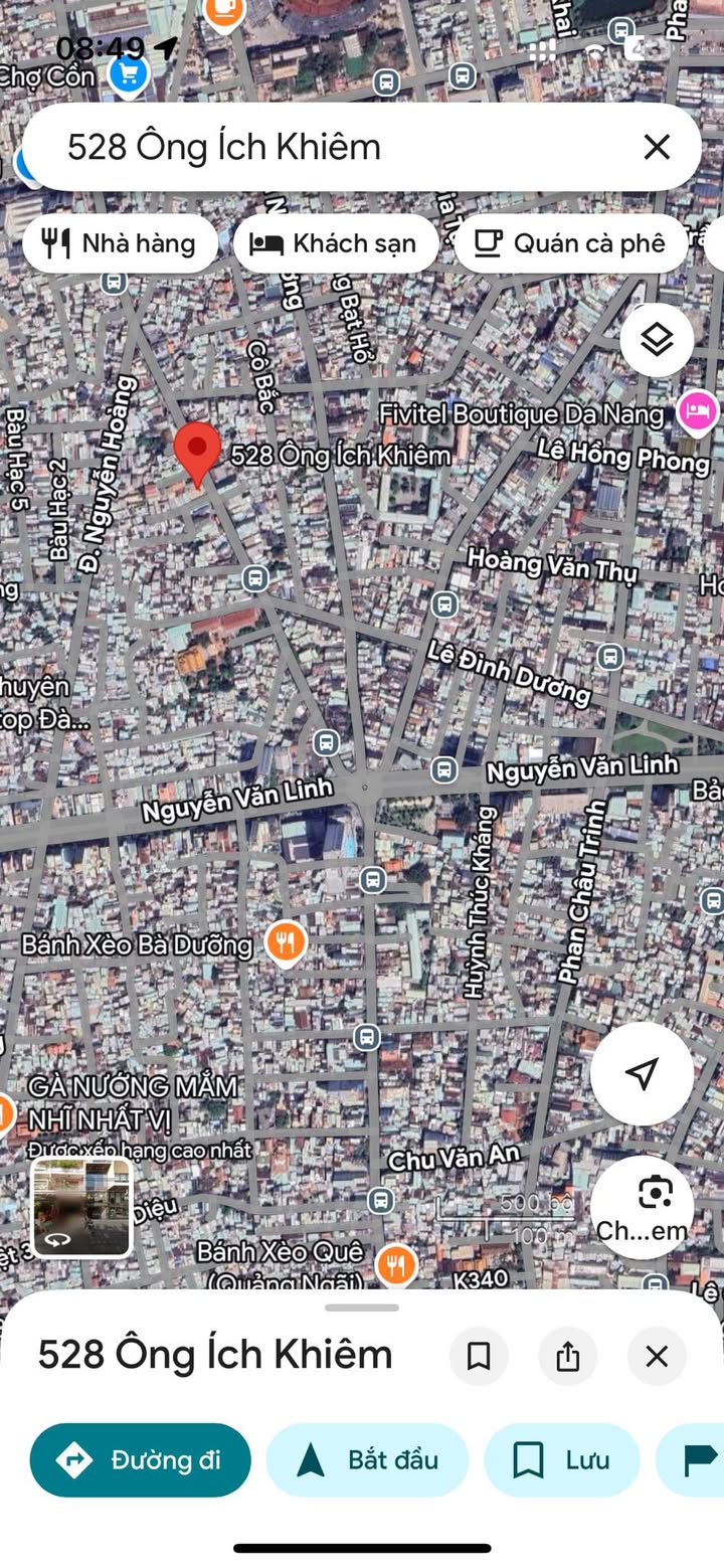 Nhà mặt tiền Ông Ích Khiêm, Hải Châu 140m² giá 50 triệu - Kinh doanh sầm uất!