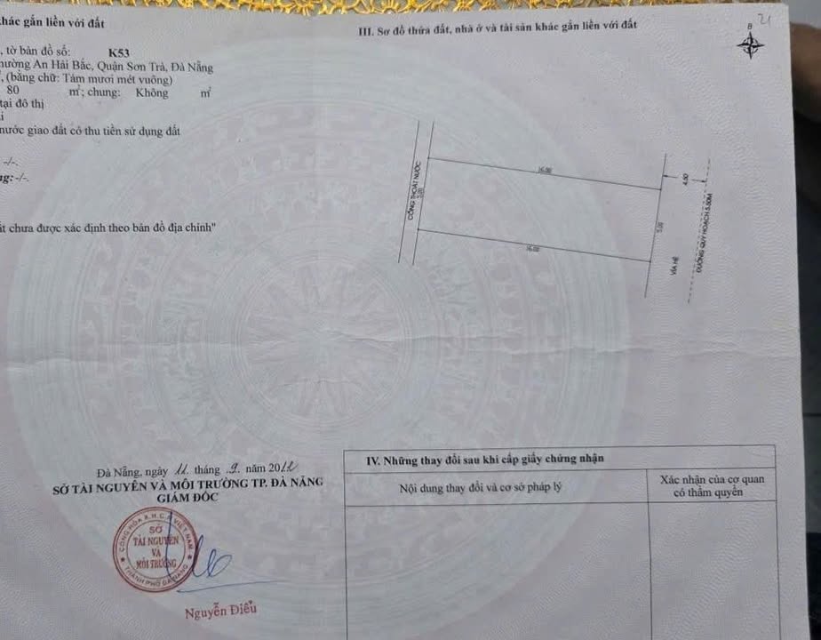 Đất nền đẹp Nguyễn Đình, Sơn Trà 80m² giá 12.9 tỷ - Gần biển, thương lượng ngay!