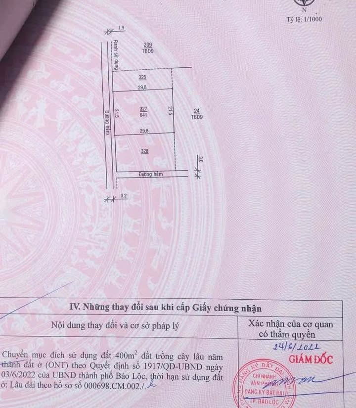 Đất thổ cư Lữ Gia, Lộc Châu Bảo Lộc 645m² giá 6.43 tỷ - Cơ hội đầu tư vàng!