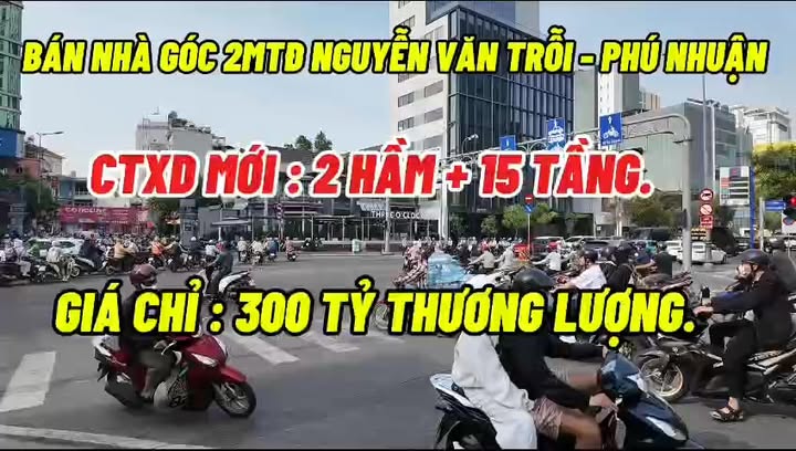 Bán FrontHouse quận Phú Nhuận 329m² giá 300 tỷ - Mặt tiền góc 2 đường