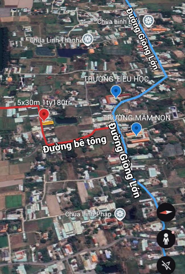 Đất nền 150m² tại Giồng Lớn, Đức Hòa, Long An - Giá chỉ 1.18 tỷ, cơ hội đầu tư tuyệt vời!