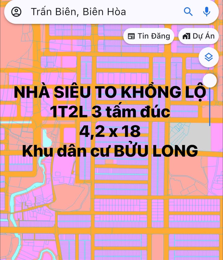 Nhà 1 trệt 2 lầu tại Bửu Long, Biên Hòa 76m² giá 5.5 tỷ - Cơ hội đầu tư sinh lời!