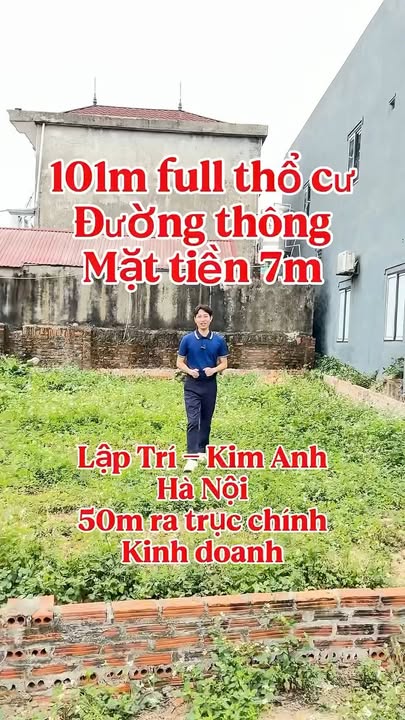 Đất nền thổ cư Lập Trí, Minh Trí, 101m² - Gần khu công nghiệp, giá thỏa thuận!