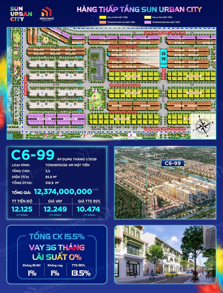 Townhouse Kim Ngân 2 Phủ Lý 103m² giá thỏa thuận - Căn góc siêu hiếm!