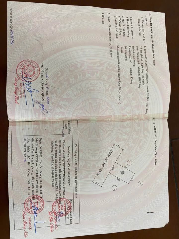 Đất TĐC Hoà Nghĩa Dương Kinh 200m² giá chỉ từ 20 triệu/m² - Tiện ích đầy đủ!