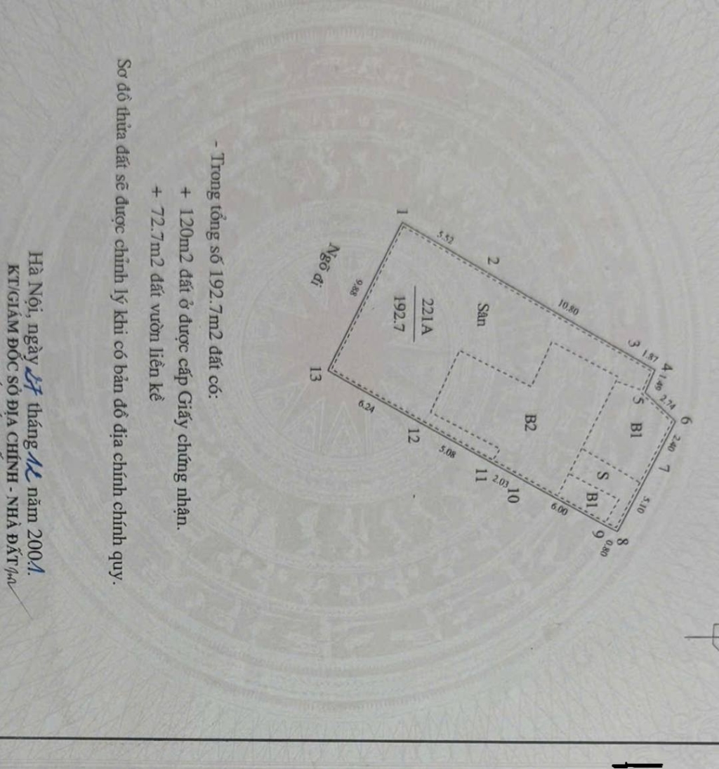 Bán gấp nhà riêng Kim Ngưu 193m² giá 24 tỷ - Không gian sống lý tưởng!