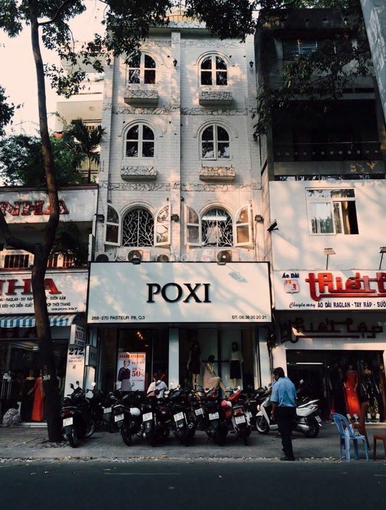 Cho thuê văn phòng mặt tiền đường Pasteur P. Võ Thị Sáu Quận 3 - Diện tích 220m², giá 60 triệu/tháng