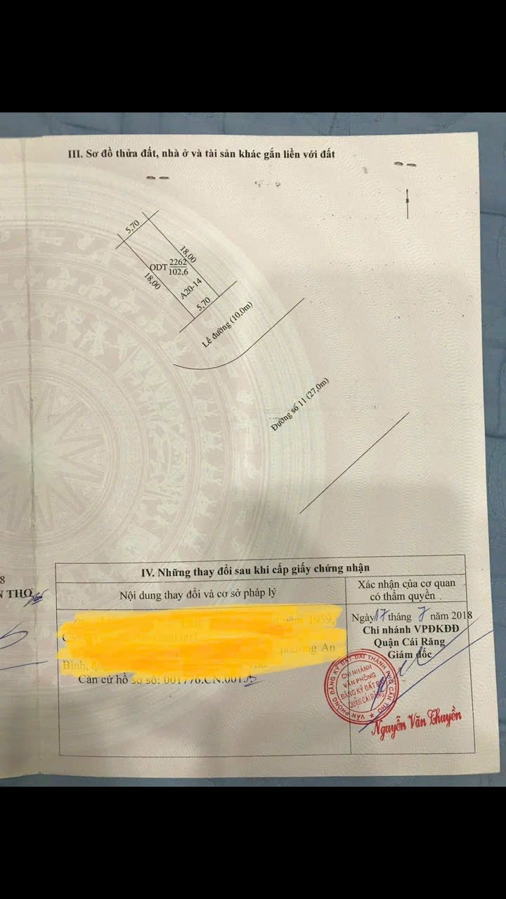 Đất nền đường Lê Trọng Tấn, KDC Nam Long Cần Thơ 102.6m² giá 6.7 tỷ - Đầu tư sinh lời!