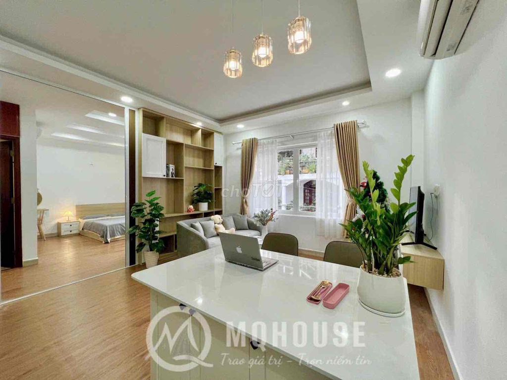 Căn hộ 2PN Nguyễn Thị Minh Khai Q1 50m² giá 14 triệu - Full nội thất tiện nghi!