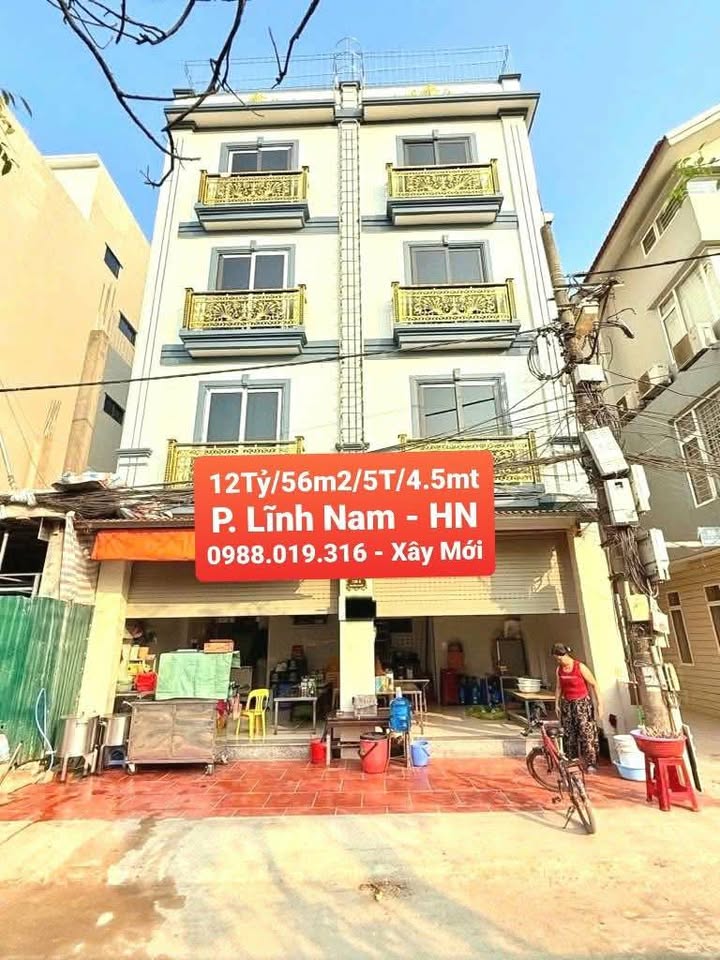 Nhà phố Lĩnh Nam 56m² giá 12 tỷ - Kinh doanh sầm uất, ô tô tránh!