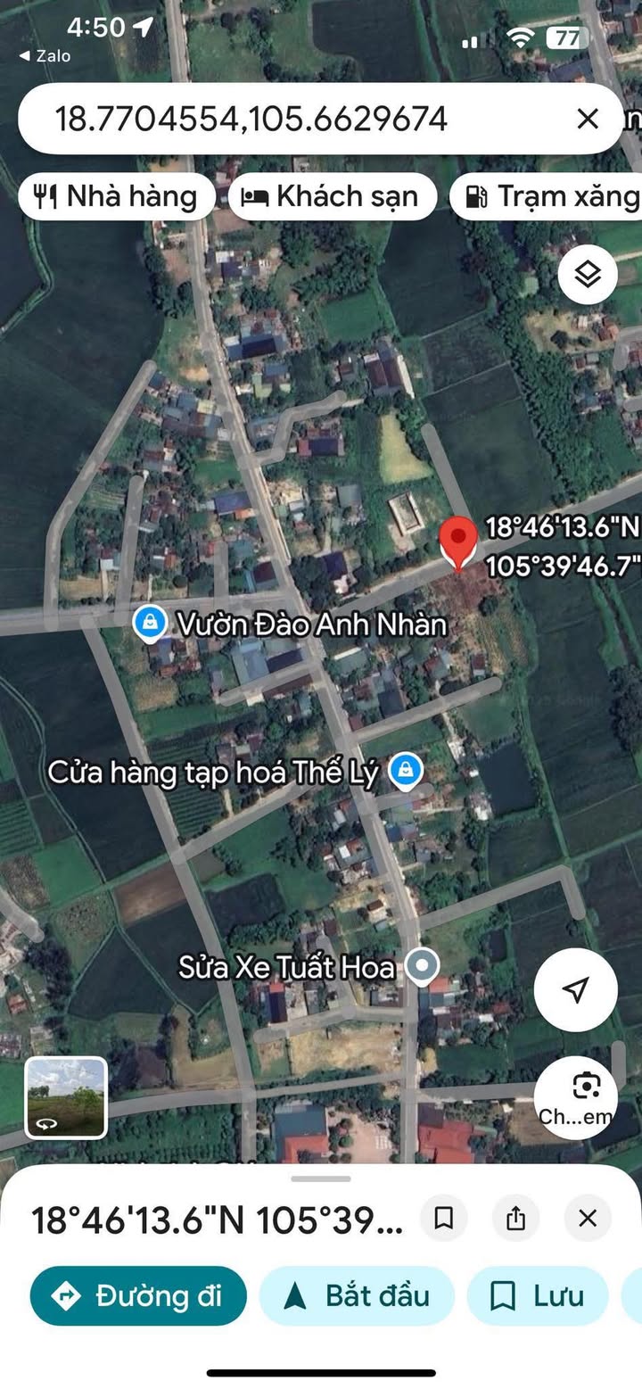 Đất nền Nghi Trung, Nghi Lộc 105m² giá 1.3 tỷ - Lô góc tiềm năng đầu tư!