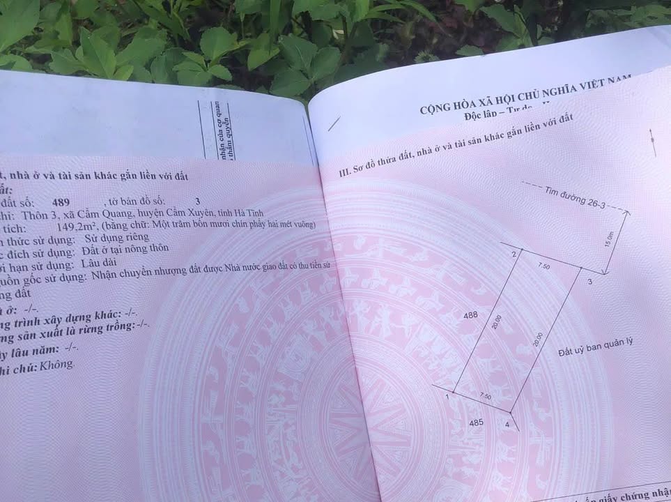 Đất thổ cư đường 26/3, xã Cẩm Quang, 150m² giá 1 tỷ - Đầu tư sinh lời ngay!