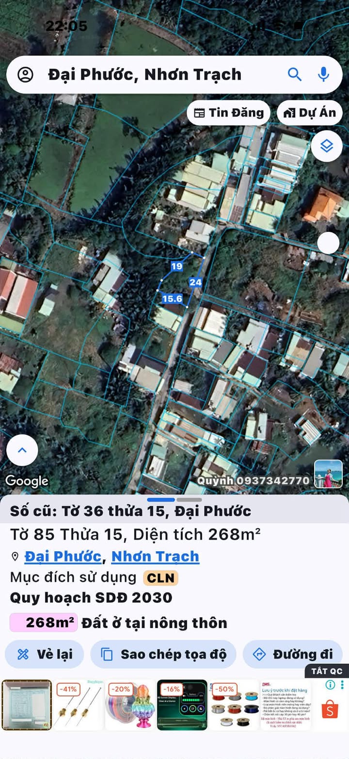 Đất nền Nhơn Trạch Đồng Nai 268m² giá 2.5 tỷ - Cơ hội đầu tư tuyệt vời!