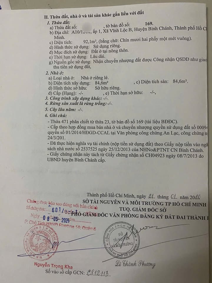 Nhà bán đường 1A, Vĩnh Lộc B, Bình Chánh - 95m² giá 4 tỷ - Sổ hồng riêng chính chủ!