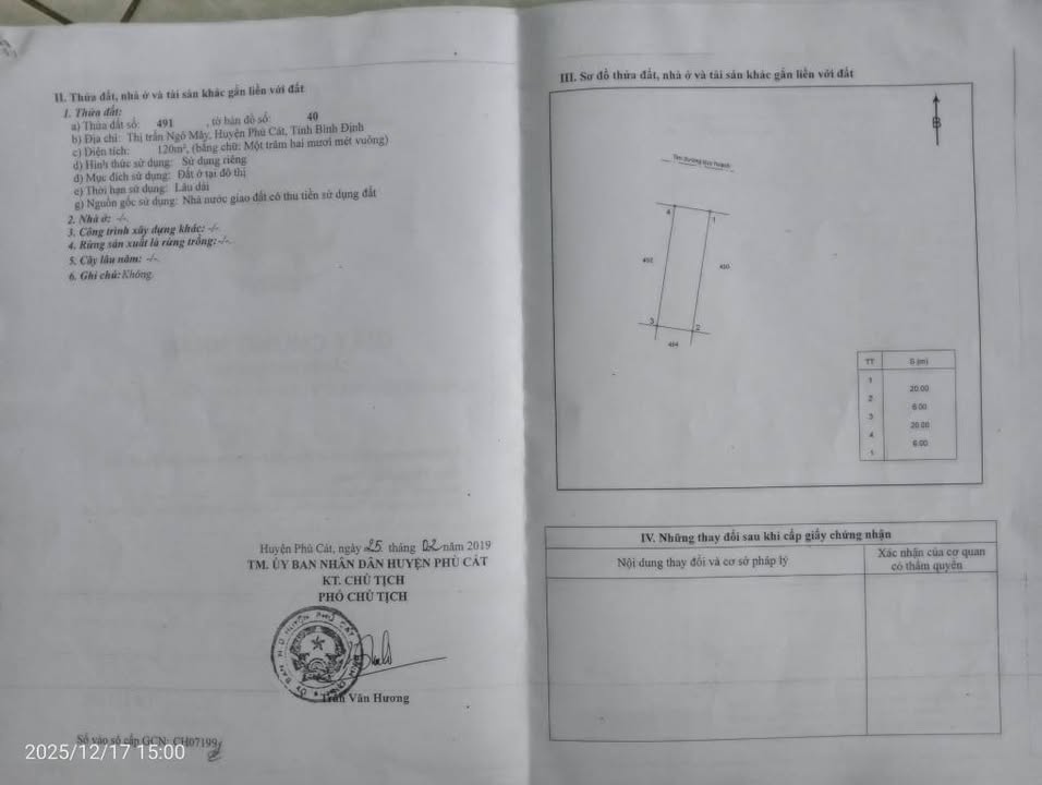Đất nền Phù Cát 120m² giá 950 triệu - Cơ hội đầu tư sinh lời!