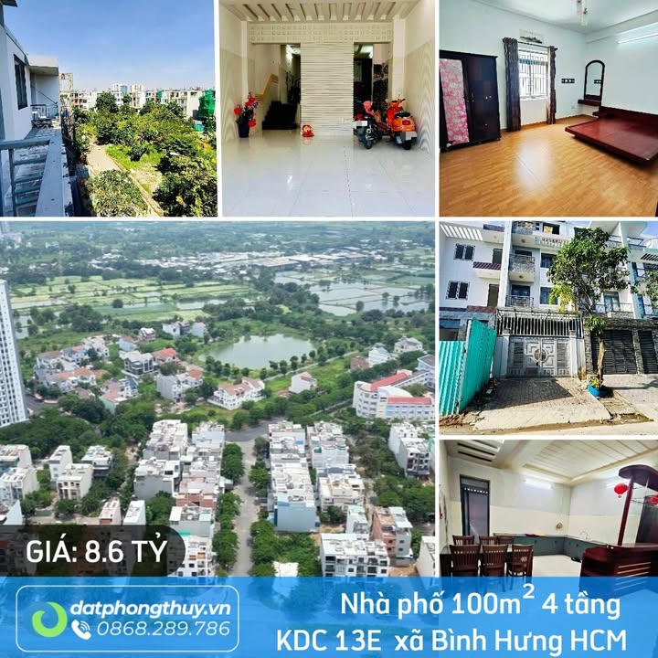 Bán nhà phố KDC 13E Intresco Nguyễn Văn Linh 100m² giá 8.6 tỷ - Chính chủ, vị trí đắc địa!