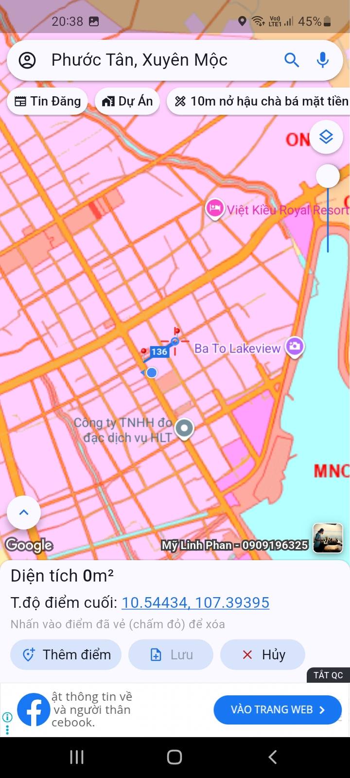 Lô đất Hồ Tràm 130m² giá 1 tỷ - Cơ hội đầu tư hấp dẫn!