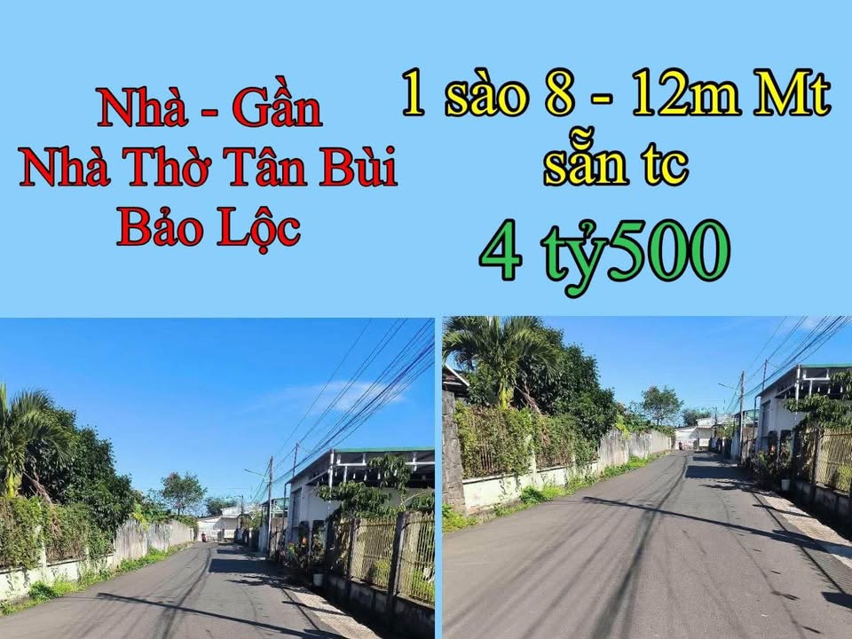 Đất nền Lộc Châu, Bảo Lộc 1800m² giá 4.5 tỷ - Sẵn sổ đỏ, mặt tiền 12m