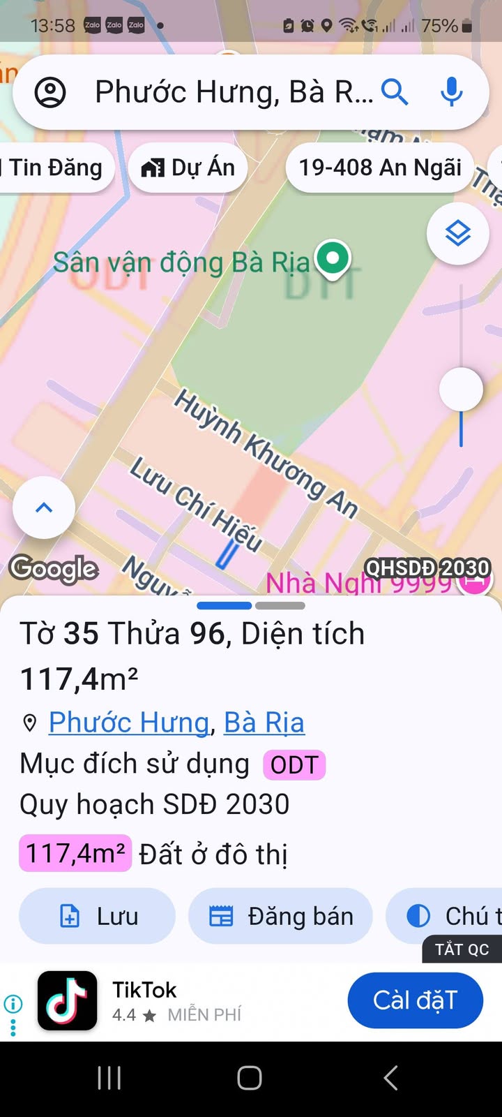Nhà phố 1 trệt 1 lầu đường Lưu Chí Hiếu, Phước Hưng, Bà Rịa - 118m² giá 4 tỷ - Full nội thất
