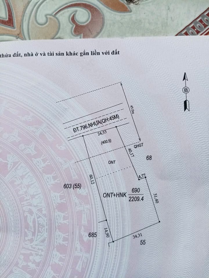 Đất thổ cư Ninh Điền, Châu Thành 1835m² giá 110 triệu - Cơ hội đầu tư hấp dẫn!