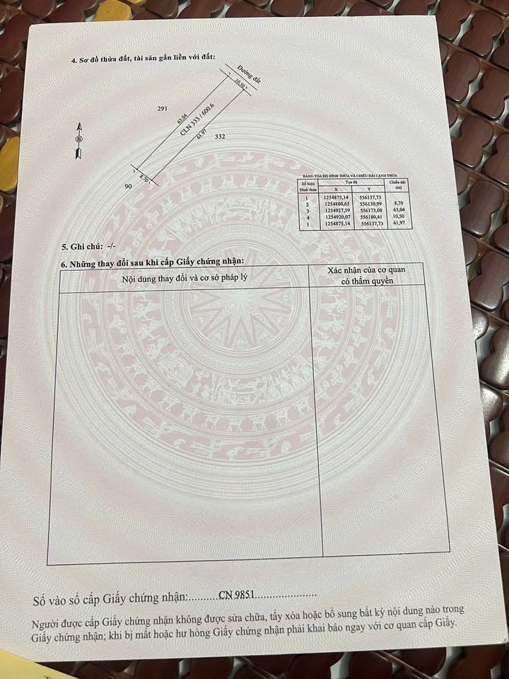 Đất cây lâu năm Trí Bình, Châu Thành, Tây Ninh 610m² - Giá chỉ 250 triệu