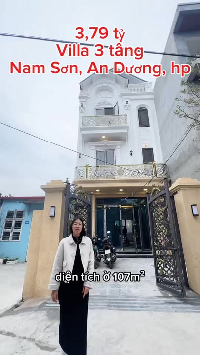 Biệt thự mini Nam Sơn, An Dương 107m² giá chỉ 3 tỷ - Full nội thất Luxury!