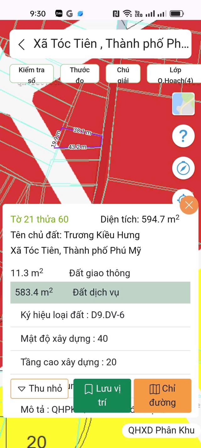 Đất nền ấp 5 Tóc Tiên, Phú Mỹ 600m² giá 1.05 tỷ - Đầu tư sinh lời ngay!