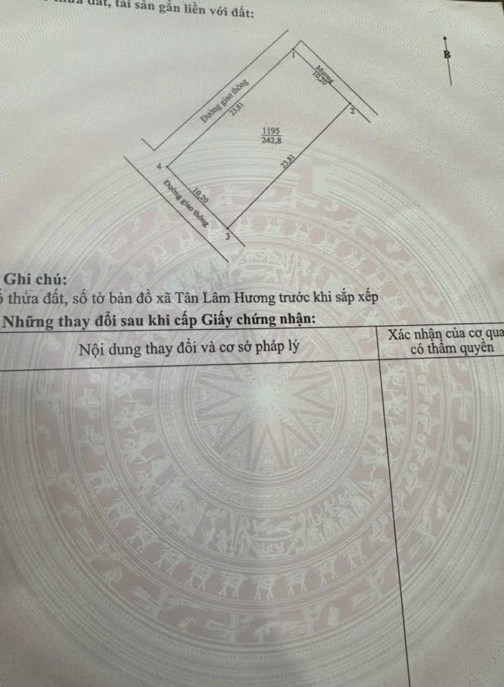 Đất 2 mặt tiền đường Bình Minh, phường Hà Huy Tập 242.34m² giá 5 tỷ - Cơ hội đầu tư tuyệt vời!