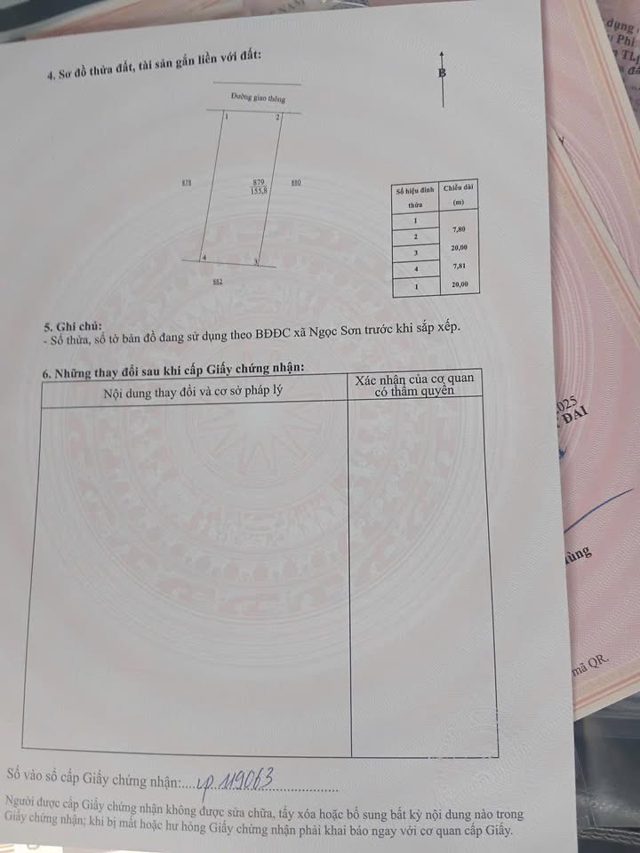 Đất nền Ngọc Sơn Thạch Hà 155m² giá 850 triệu - Đường 8m thuận tiện giao thông!