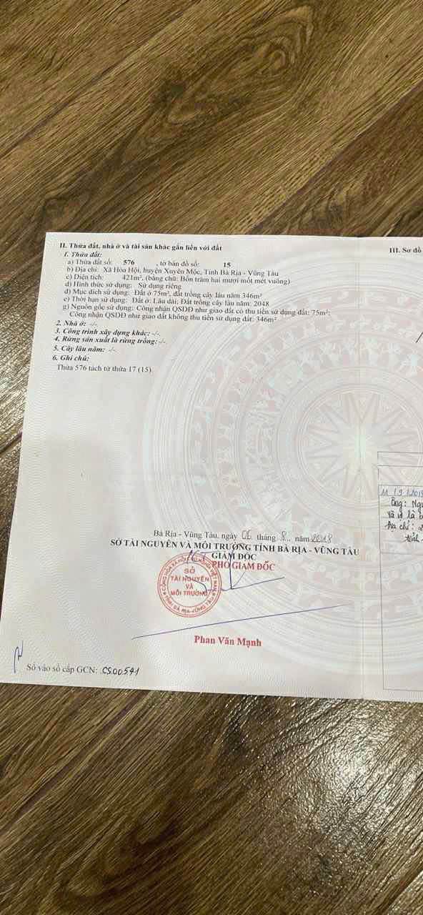 Đất nền Hòa Hội 429m² giá 1.4 tỷ - Sổ đỏ chính chủ, pháp lý rõ ràng!