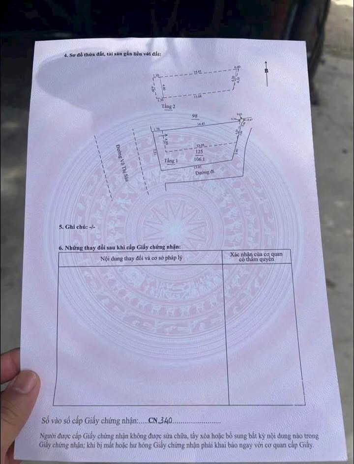 Nhà 2 tầng mặt tiền Võ Thị Sáu, Quảng Ngãi 106m² giá 5.1 tỷ - Đầu tư sinh lời tuyệt vời!