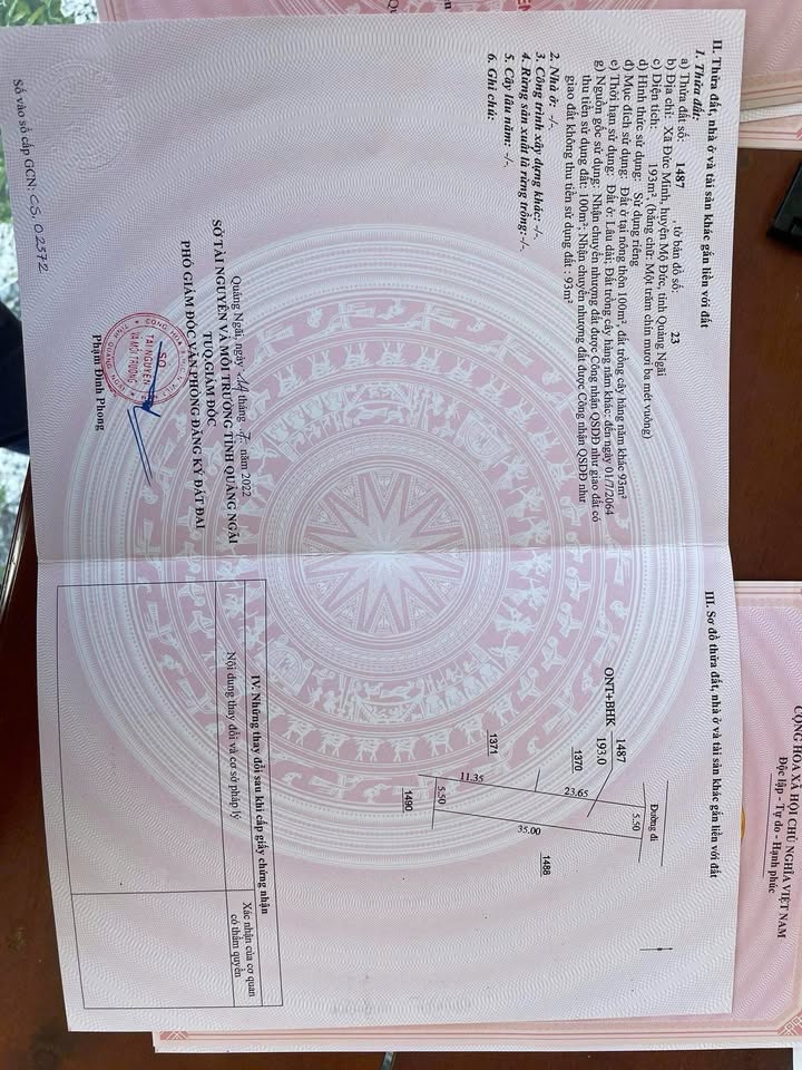 Đất nền Đức Minh 193m² giá thỏa thuận - Cách biển chỉ 1km!