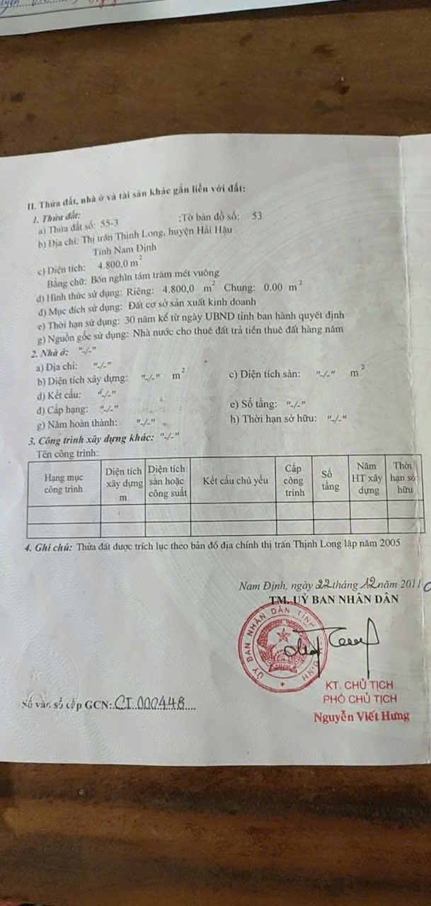 Đất nền 3 mặt tiền tại thị trấn Thịnh Long, 4800m², giá 19.2 tỷ - Cơ hội đầu tư sinh lời tuyệt vời!