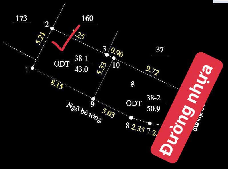 Đất nền phố Cựu Khê, phường Thành Đông, 43m² giá 1 tỷ - Vị trí đắc địa gần hồ Bạch Đằng!