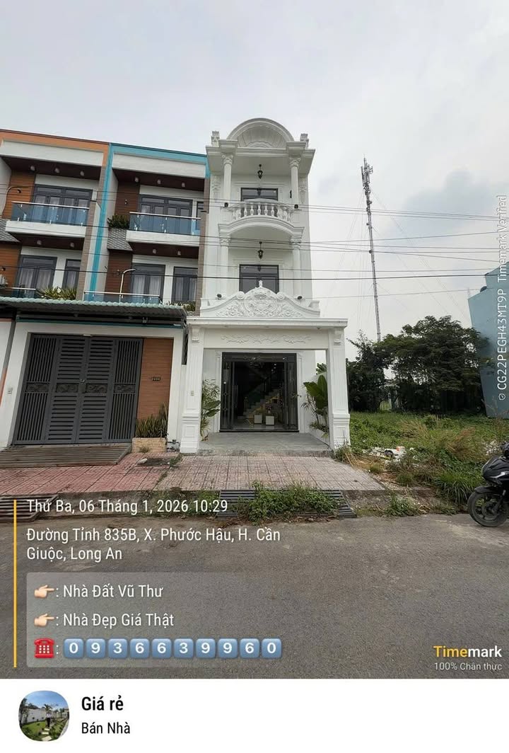 Nhà phố Tân Cổ Điển tại Phước Hậu, Cần Giuộc 71m² giá 3.2 tỷ - Tiện ích đầy đủ xung quanh!