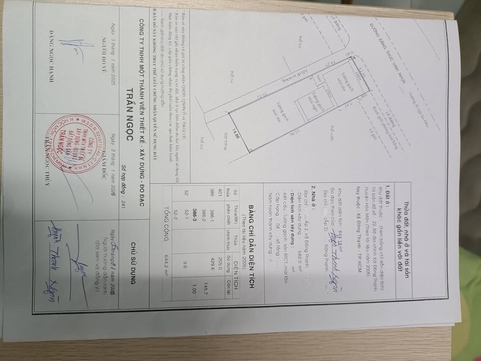 Đất nền đường Đặng Thúc Vịnh, Đông Thạnh 645m² giá 26.5 tỷ - Đầu tư sinh lời ngay!