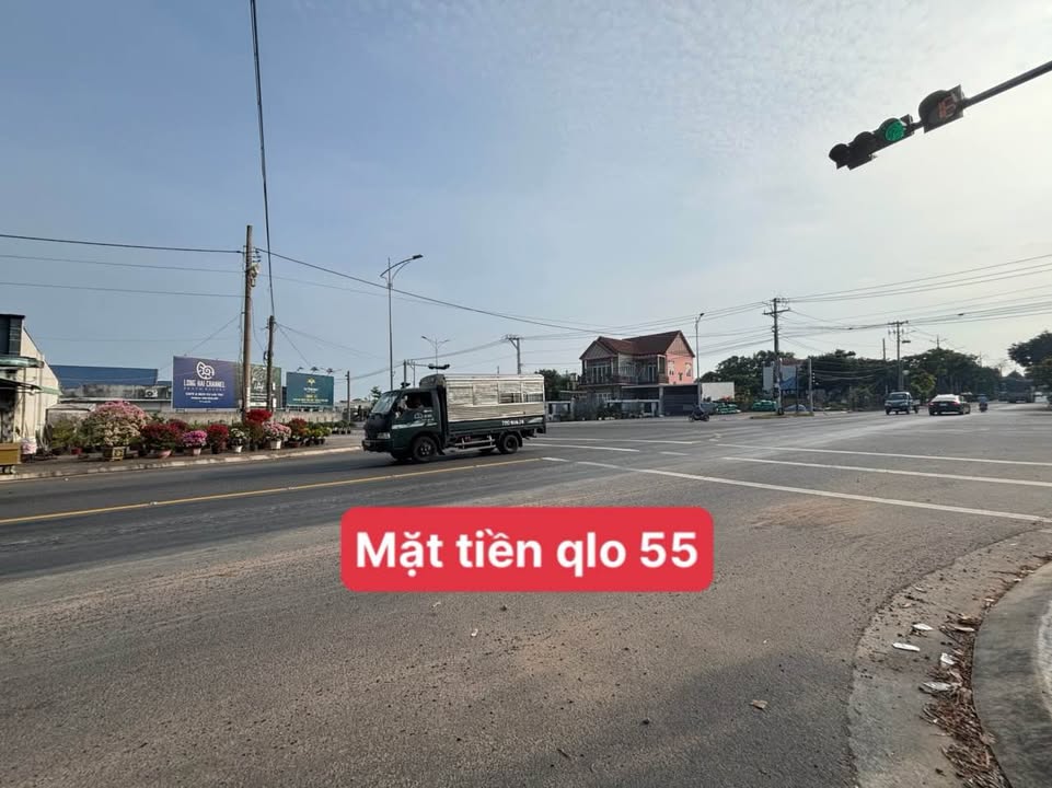 Lô đất 2 mặt tiền Quốc lộ 55 An Ngãi 375m² giá 3.5 tỷ - Đầu tư sinh lời ngay!