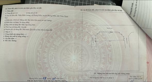 Đất 3 mặt tiền KQH Hiền Lương, Phong Hiền 244m² chỉ 700 triệu - Cơ hội đầu tư tuyệt vời!