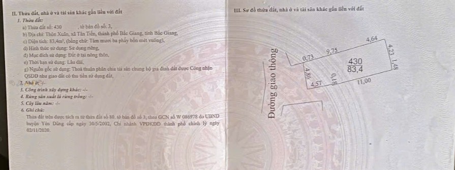 Nhà cấp 4 xóm Xuân, Tân Tiến, Bắc Giang 84m² giá 4 tỷ - Vị trí đắc địa, ô tô tránh!