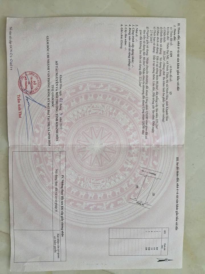 Đất nền Ninh Thân 300m² giá 700 triệu - Sổ đỏ chính chủ, khu dân cư thân thiện!